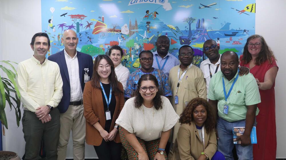 El equipo de UNFPA en Guinea Ecuatorial posando