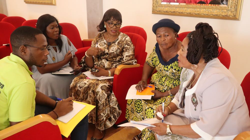    Photo credit: UNFPA-EQG/Flora: Discussions and group work among NGOs during the workshop in the city of Bata. 
