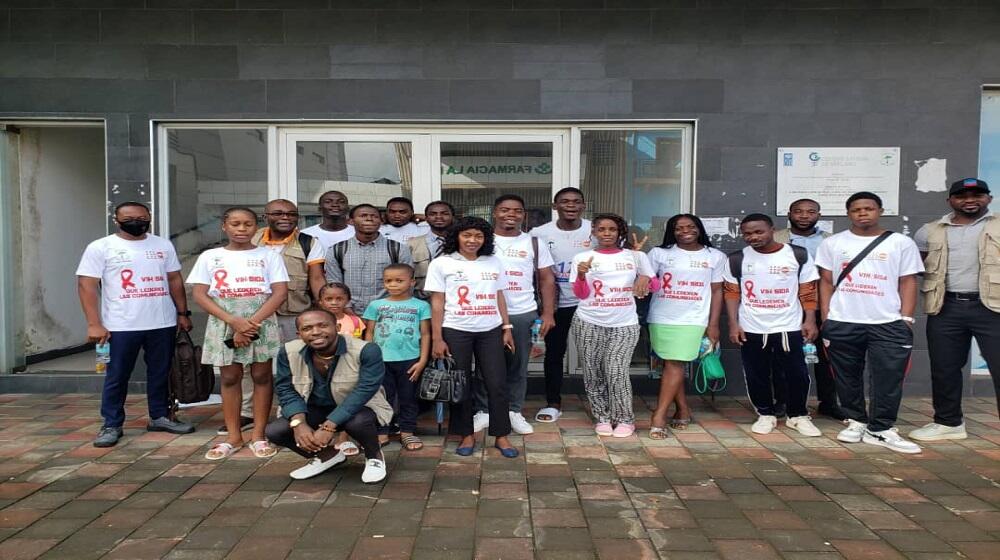 Foto de familia- Sesión de sensibilización en el Centro Juvenil de Malabo