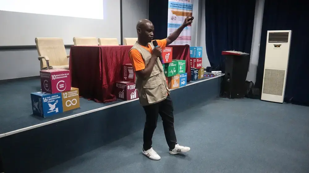  The UNFPA Youth Advisory Group carried out awareness-raising sessions targeting adolescents and youth on the margin of the 2024 celebration of International Women's Day in Equatorial Guinea